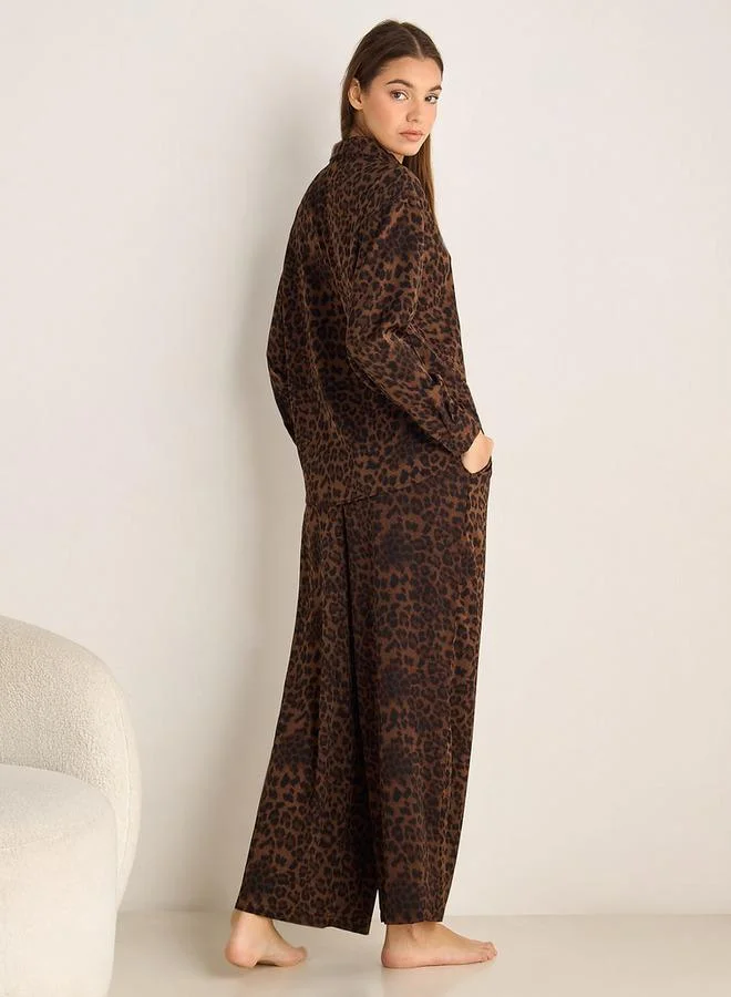 Splash FAV  Pyjama Set Button-Down Shirt & Trousers for Women | Best Price UAE
